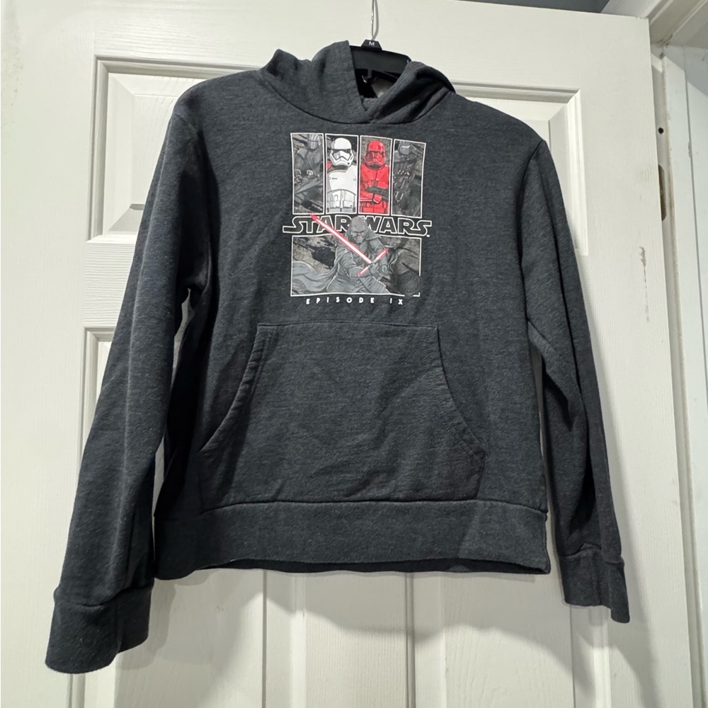 Star Wars Dark Gray Hoodie with Character Print